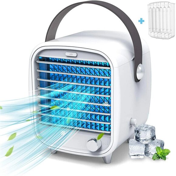 BLAUX Classic Small Portable Air Conditioner USB Desktop Air Cooler - Picture 1 of 16